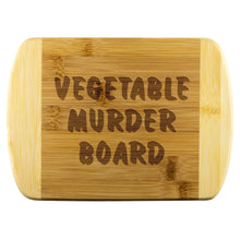 Load image into Gallery viewer, Vegetable Murder Board Bamboo Cutting Board